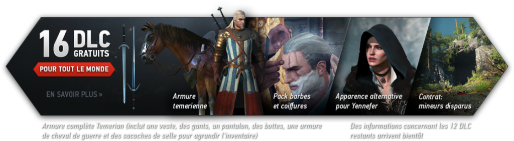 16 DLC the Witcher 3